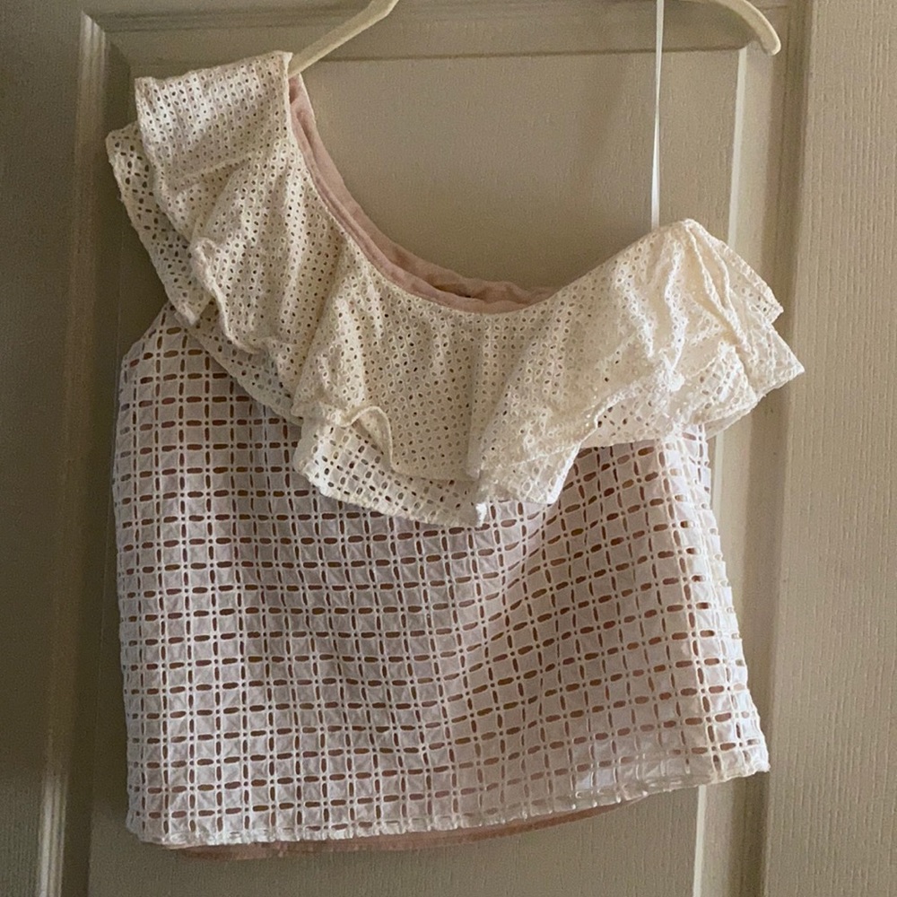 J crew one shoulder blouse